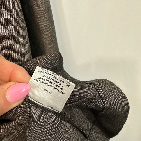 Eileen Fisher Long Sleeve Linen Lagenlook Tie Front Cardigan - Picture 8 of 8